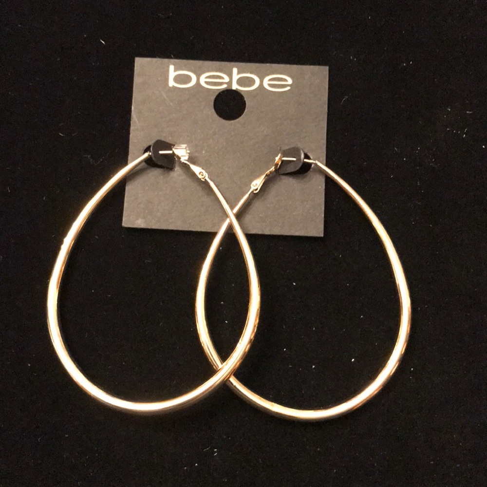 COPY - Bebe, Gold Hoop Earrings